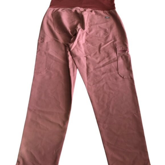 FIGS Yola Maternity Scrub Pants 2.0 Large L Mineral Mauve Pink - Picture 2 of 7